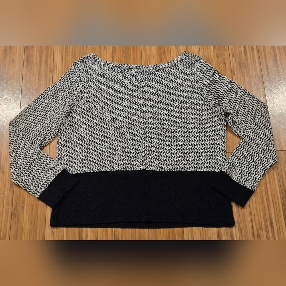 Inc International Concepts Black and White Sweater